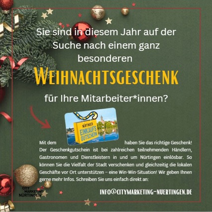 NT Gutschein für Weihnachten